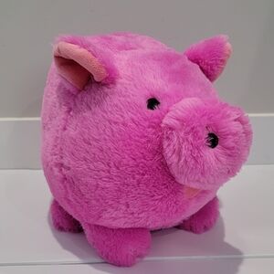 Pink Plush Pig Bank